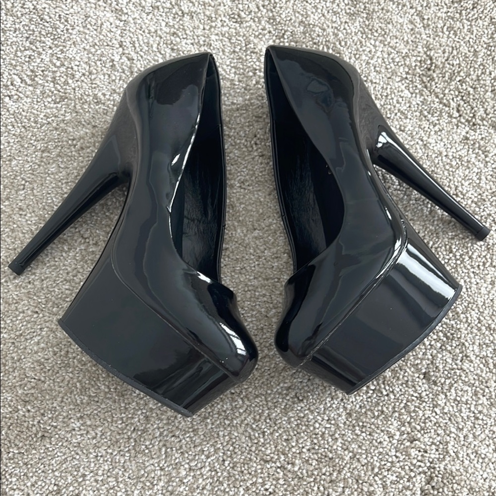 Pleaser Black Stiletto Platform Heels
